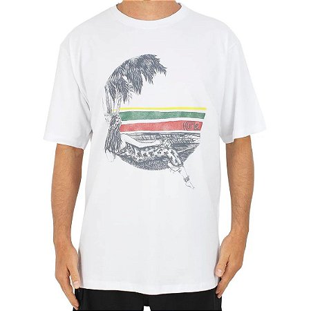 Camiseta Hurley Silk Lost In Bali Branca