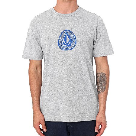 Camiseta Volcom Silk Sub Stone Cinza