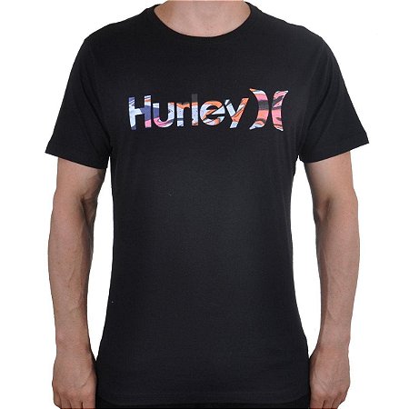 Camiseta Hurley Silk O&O Voodoo Preta