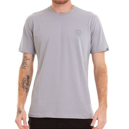 Camiseta Quiksilver Patch This Up Cinza