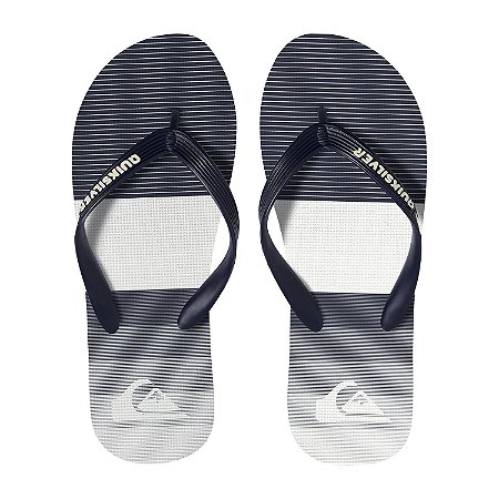 Chinelo Quiksilver Molokai Tijuana Branco/Azul