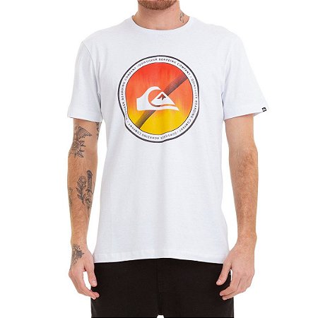 Camiseta Quiksilver Board Color Branco