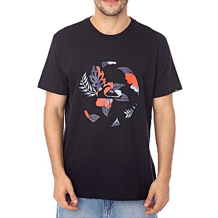 Camiseta Quiksilver Dot Yardage Preto