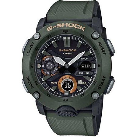 Relógio G-Shock GA-2000-3ADR Verde Escuro