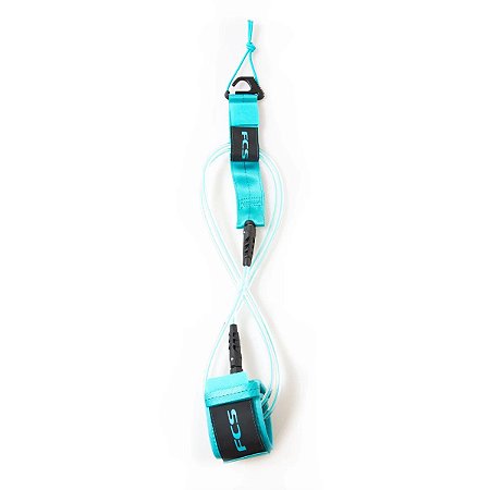 Leash FCS 6' - 7mm Essential Regular Transparente/Azul