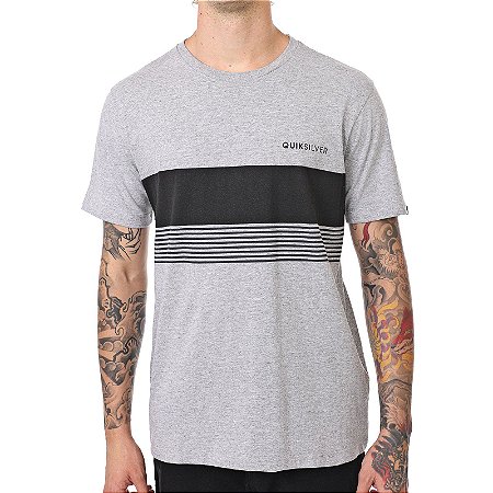 Camiseta Quiksilver Gradient Cinza Claro