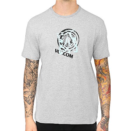 Camiseta Volcom Silk Over Cinza Mescla