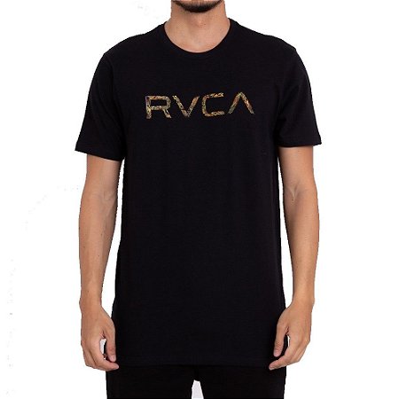 Camiseta RVCA Big RVCA Fera Preto