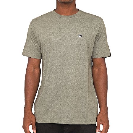 Camiseta Quiksilver Transfer Verde Escuro Mescla