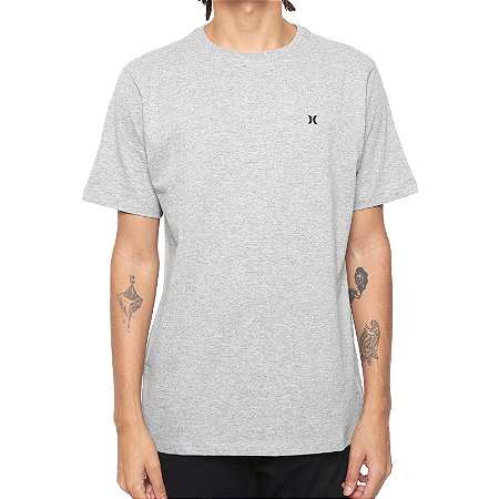 Camiseta Hurley Silk Oversize Icon Big Cinza Mescla