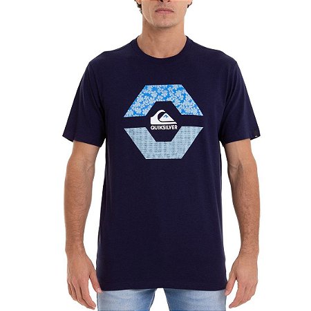 Camiseta Quiksilver New Look Azul Marinho