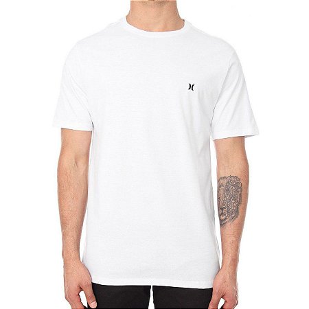 Camiseta Hurley Silk Oversize Mini Icon Branco