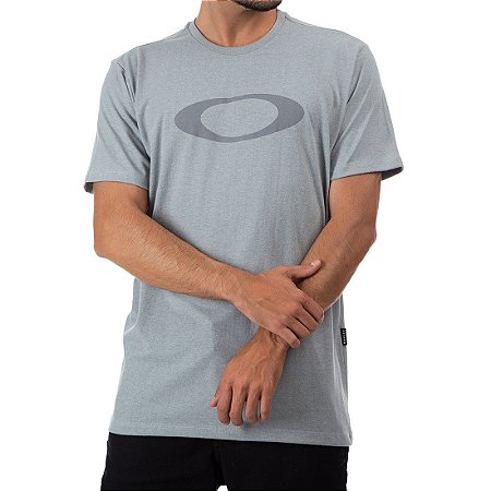 Camiseta Oakley O-Ellipse Cinza Claro