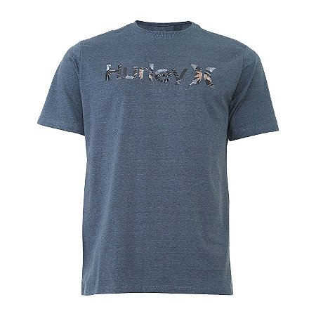 Camiseta Hurley Silk Military Cinza Escuro