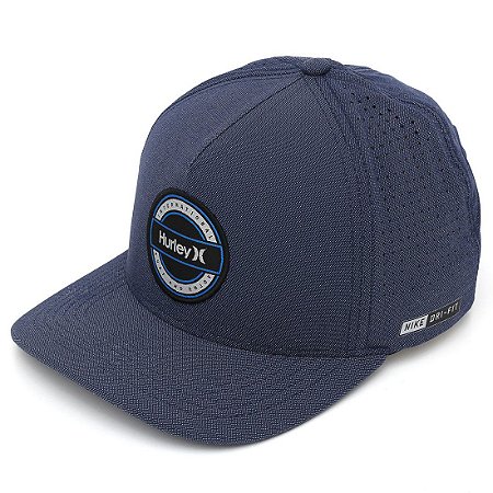 Boné Hurley Aba Curva Outdoor Dri Fit Azul Marinho