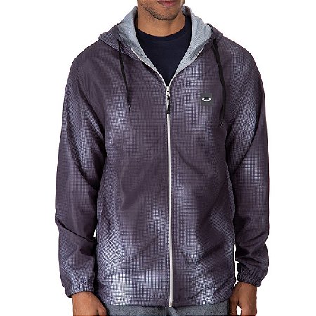 Jaqueta Oakley Blur Storm Windbreaker Masculina Preto/Cinza