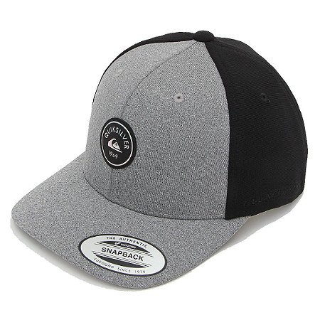 Boné Quiksilver Aba Curva Snap Hologram Patch Cinza