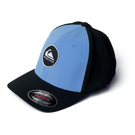 Boné Quiksilver Aba Curva Flex Round Color Azul/Preto