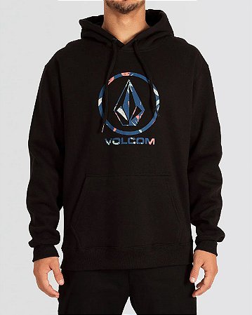 Moletom Volcom Fechado Faxer Masculino Preto