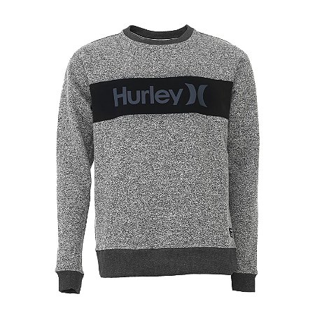 Moletom Hurley Abore O&O Masculino Cinza Claro