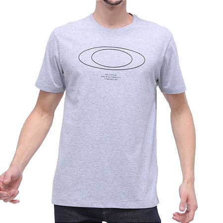 Camiseta Oakley Masc Mod Oakley Ellipse Tee, Masculino, P, Branco
