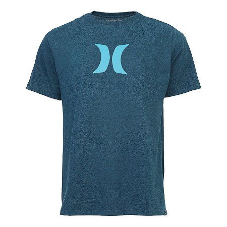 Camiseta Hurley Silk Icon Azul Mescla