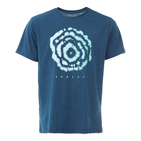 Camiseta Hurley Silk Oculus Azul Marinho Mescla