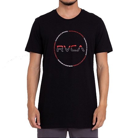 Camiseta RVCA Splitter Seal Masculina Preto