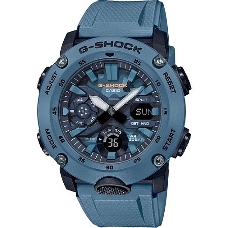 Relógio G-Shock Carbon Core Guard GA-2000SU-2ADR Masculino Azul