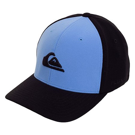 Boné Quiksilver Aba Curva Flex Embroyed Azul/Preto