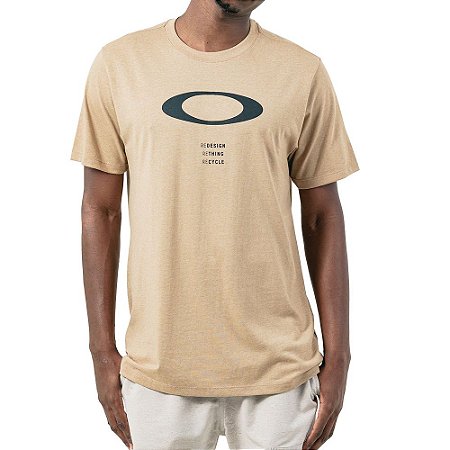 Camiseta Oakley O-Rec Ellipse Masculina Caqui