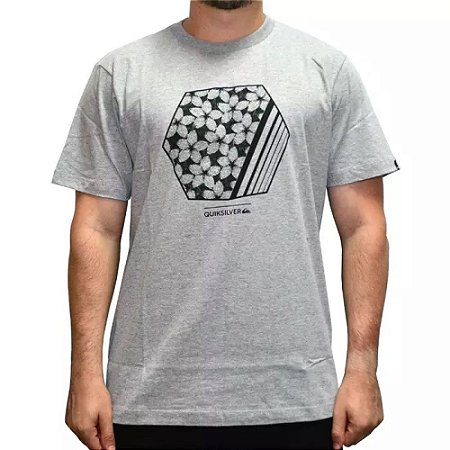 Camiseta Quiksilver Bubble Dreams Cinza Mescla