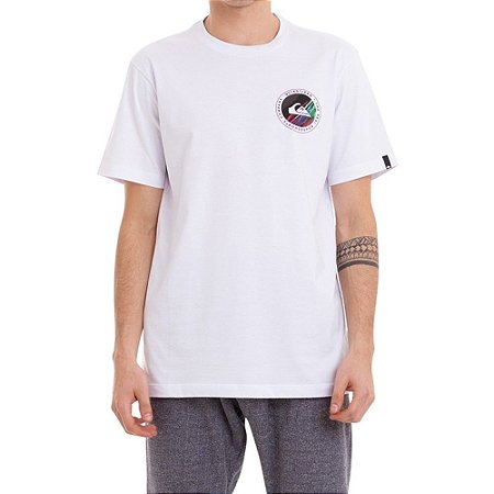 Camiseta Quiksilver Shook Masculina Branco