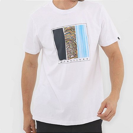 Camiseta Quiksilver Jungle Options Masculina Branco