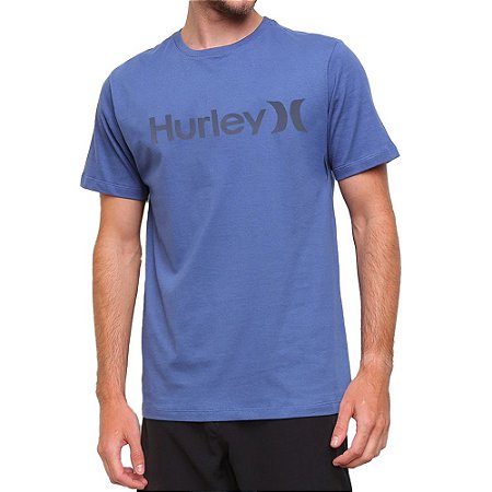 Camiseta Hurley O&O Solid Masculina Azul