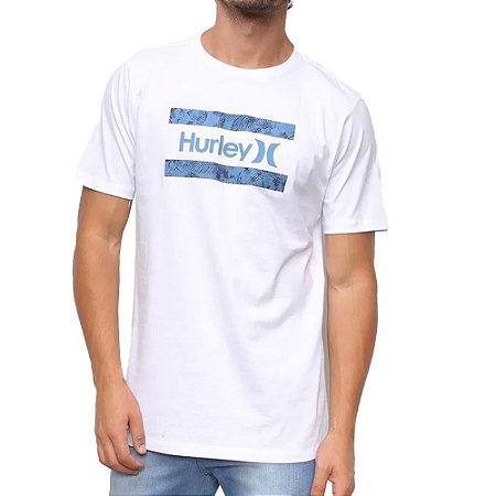 Camiseta Hurley Free Flower Masculina Branco