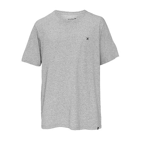 Camiseta Hurley Silk Oversize Heat Masculina Cinza Claro