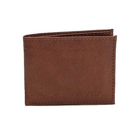 Carteira RVCA Crest Bi Fold Masculina Marrom