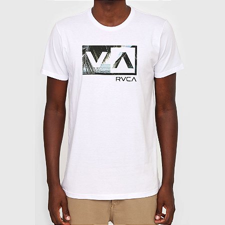 Camiseta RVCA Balance Box Masculina Branco