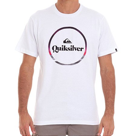 Camiseta Quiksilver Block Down Masculina Branco