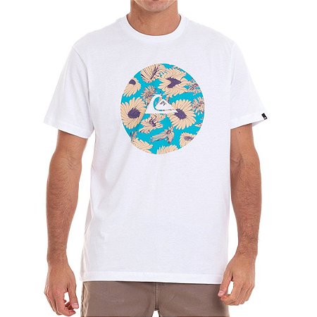 Camiseta Quiksilver Fast Time Masculina Branco