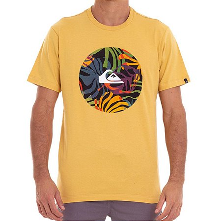 Camiseta Quiksilver Fast Time Masculina Amarelo