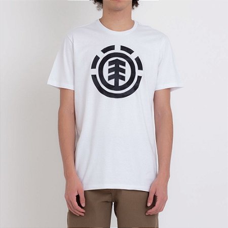 Camiseta Element Resist Icon Fill Masculina Branco