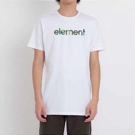 Camiseta Element Water Camo Mark Masculina Branco