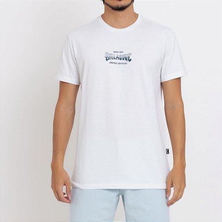 Camiseta Billabong Supply Wave Masculina Off White