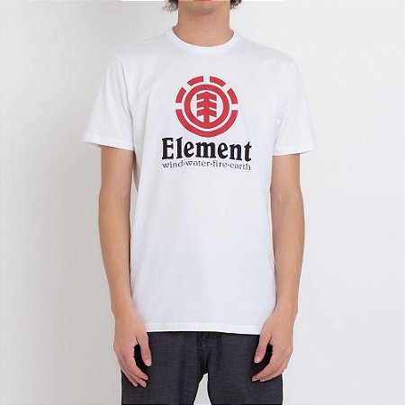 Camiseta Element Vertical Masculina Branco