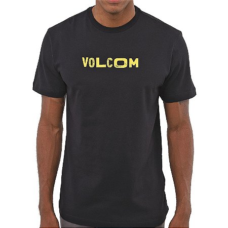 Camiseta Volcom Reply Masculina Preto