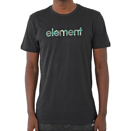Camiseta Element Water Camo Mark Masculina Preto
