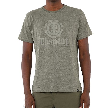 Camiseta Element Vertical Masculina Verde Escuro