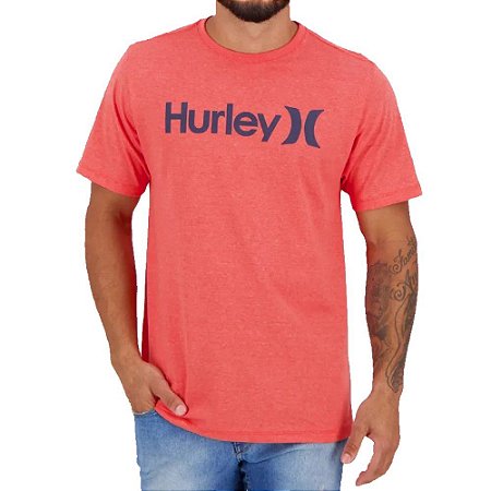 Camiseta Hurley O&O Solid Masculina Laranja